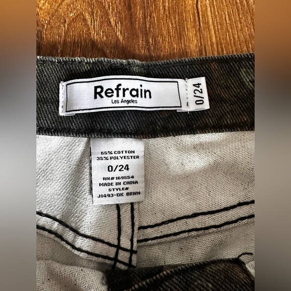 Refrain size 0 floral jeans - Picture 3 of 4